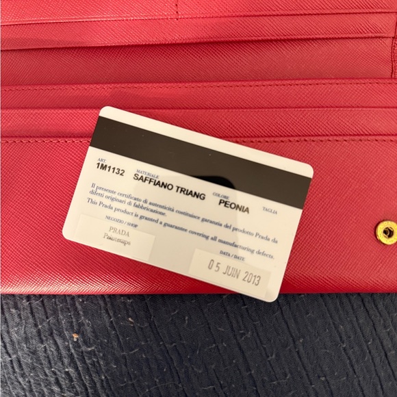 Prada Red Leather Chain Shoulder Bag - Picture 6 of 9